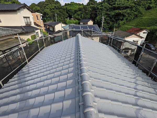 屋根塗装完了検査【北九州市八幡西区】の画像